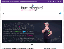 Tablet Screenshot of hummingbirdlearning.com